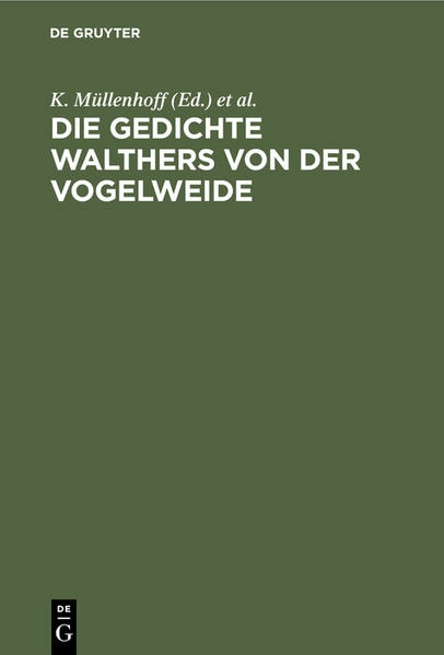 Buch Die Gedichte Walthers von der Vogelweide  in Bibliothek