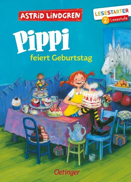 Buch Pippi feiert Geburtstag  in Bibliothek